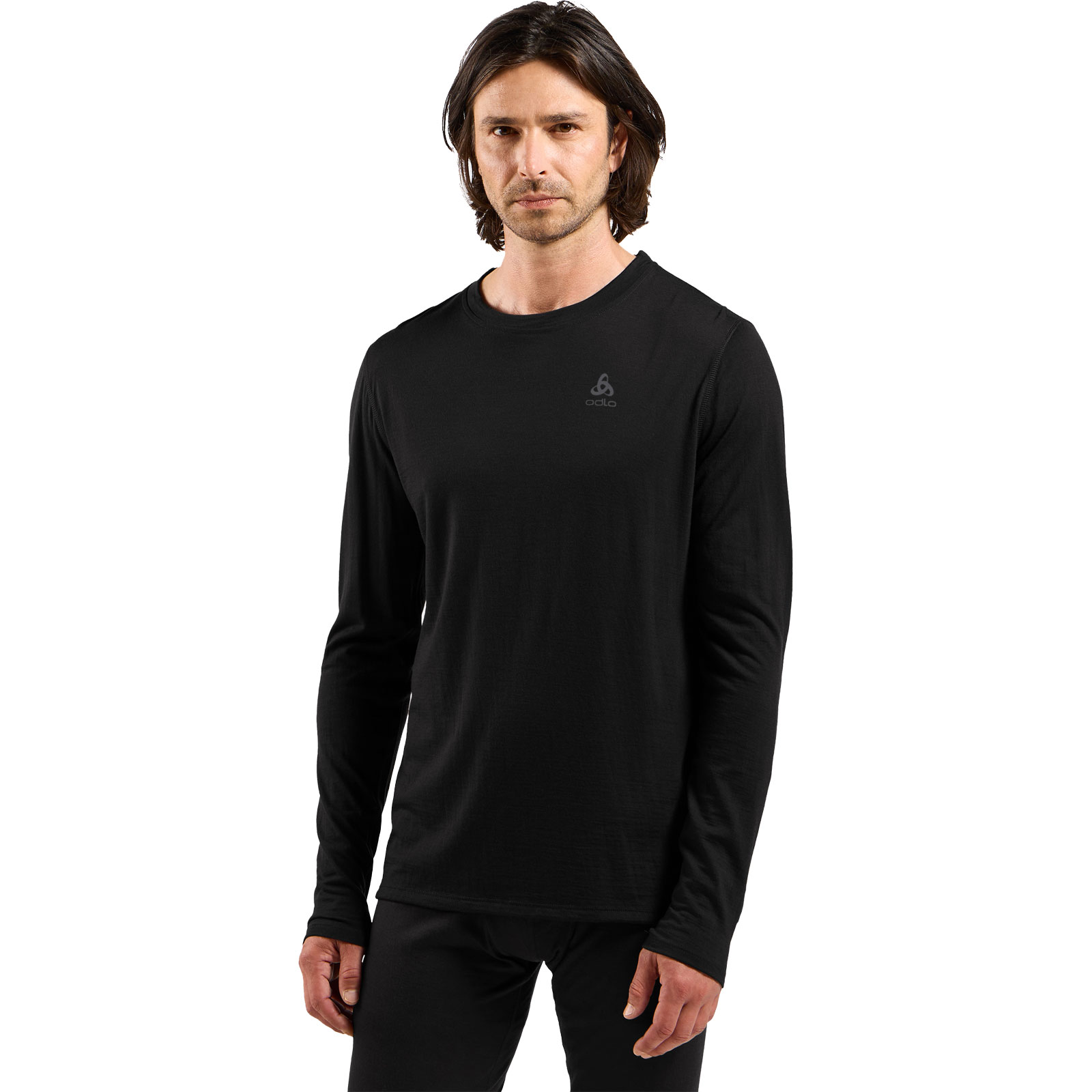 Odlo Herren Schwarz Merino 160 Base Layer Shirt Für - Wandern, Ski & Snow - S - Bild 5