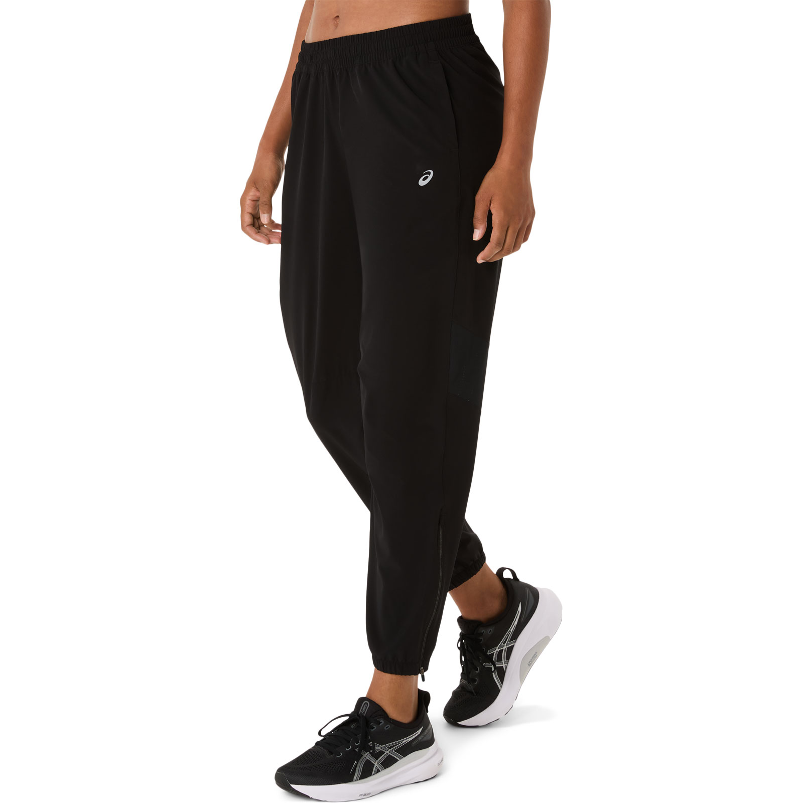 Asics Damen Schwarz Laufhose Core Woven, Gr. 38 - Bild 4