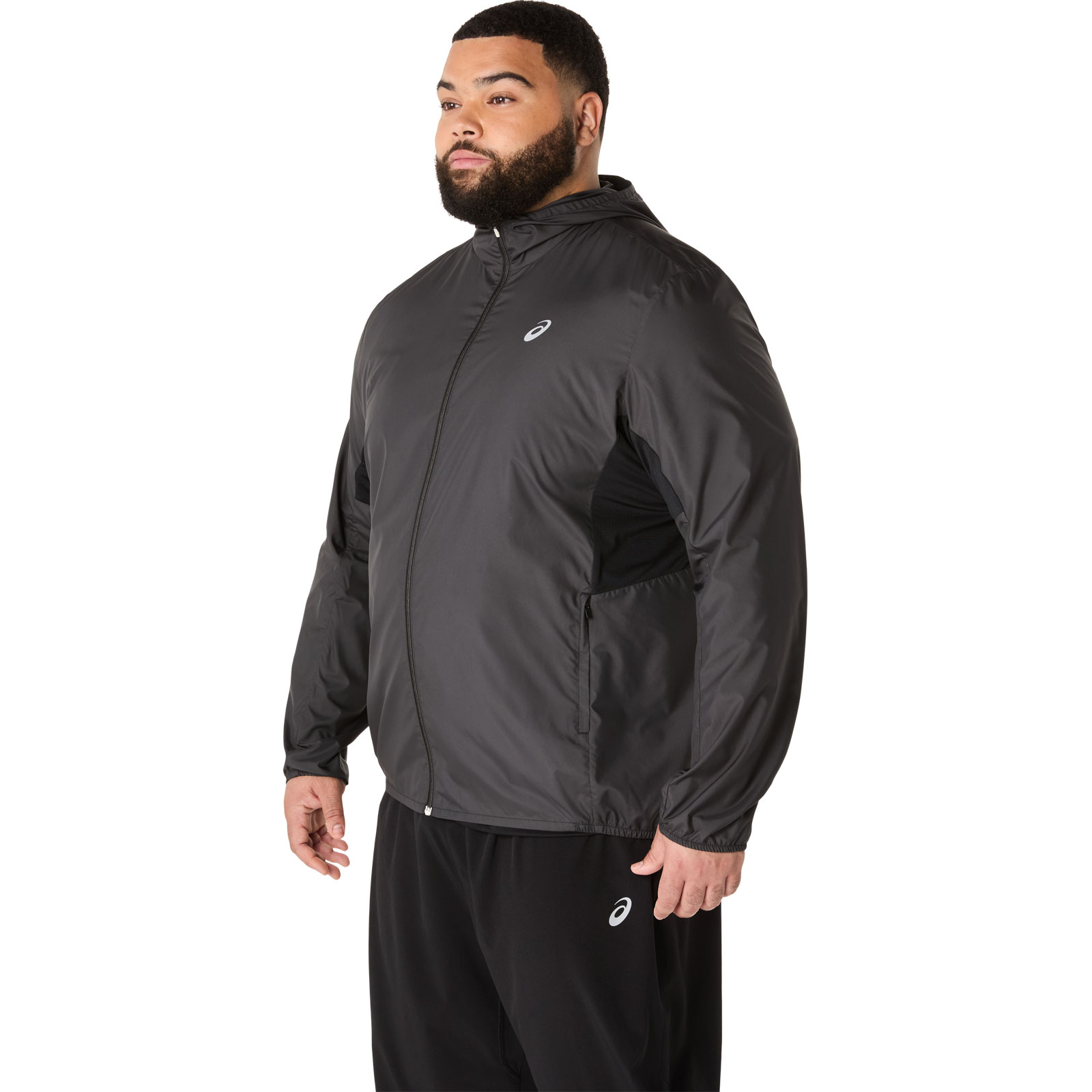 Asics Herren Schwarz Laufjacke Wasserabweisend Mit Kapuze Core, Gr. Xxl - Bild 4