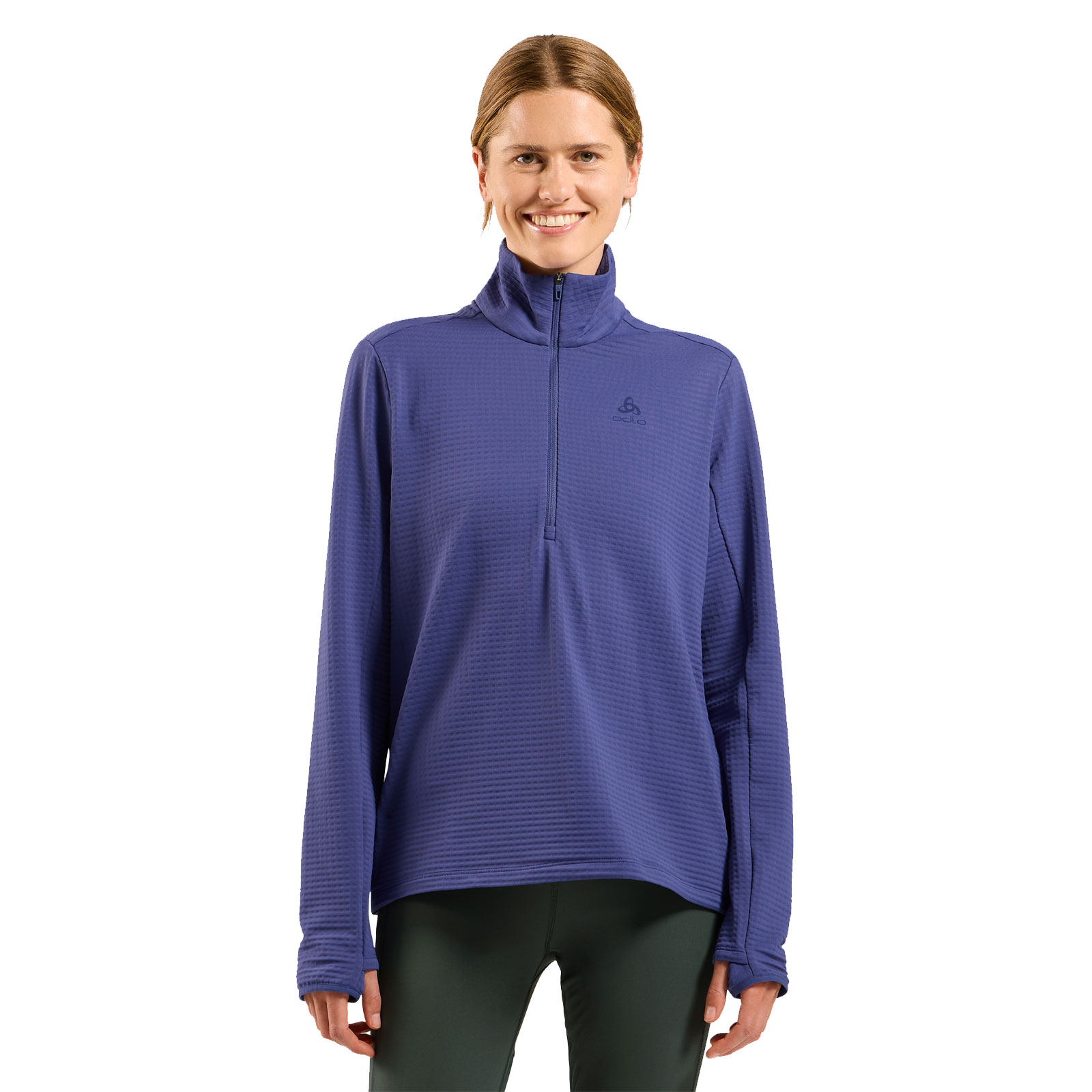 Odlo Damen Lila Essential Thermal Mid Layer Half-Zip Für - Trail Running, Ski & Snow - M - Bild 4