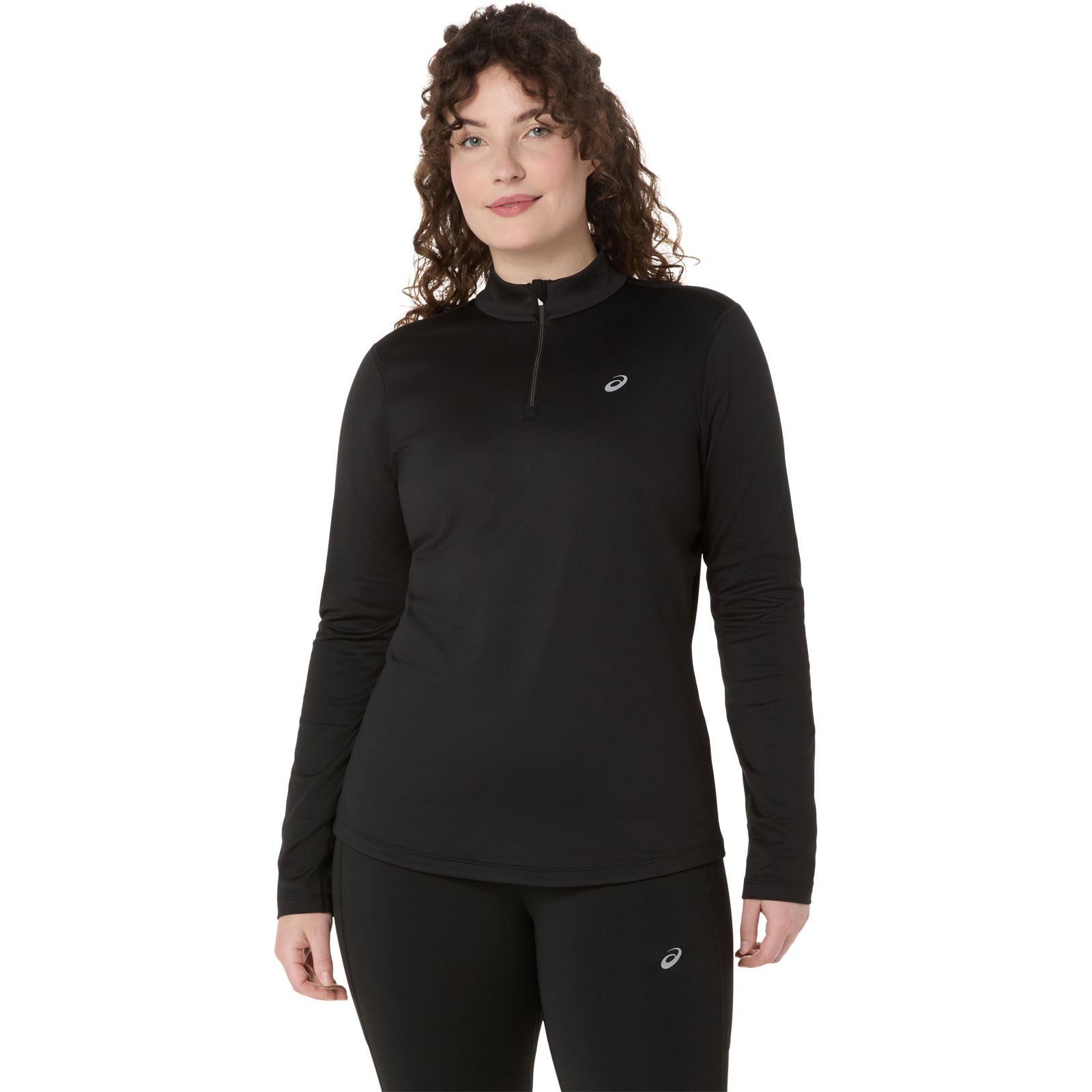 Asics Damen Schwarz Für 2012D294 Core Ls 1/2 Zip Winter Shirt (Xl), Sportlich, Polyester, Langarm - Bild 3