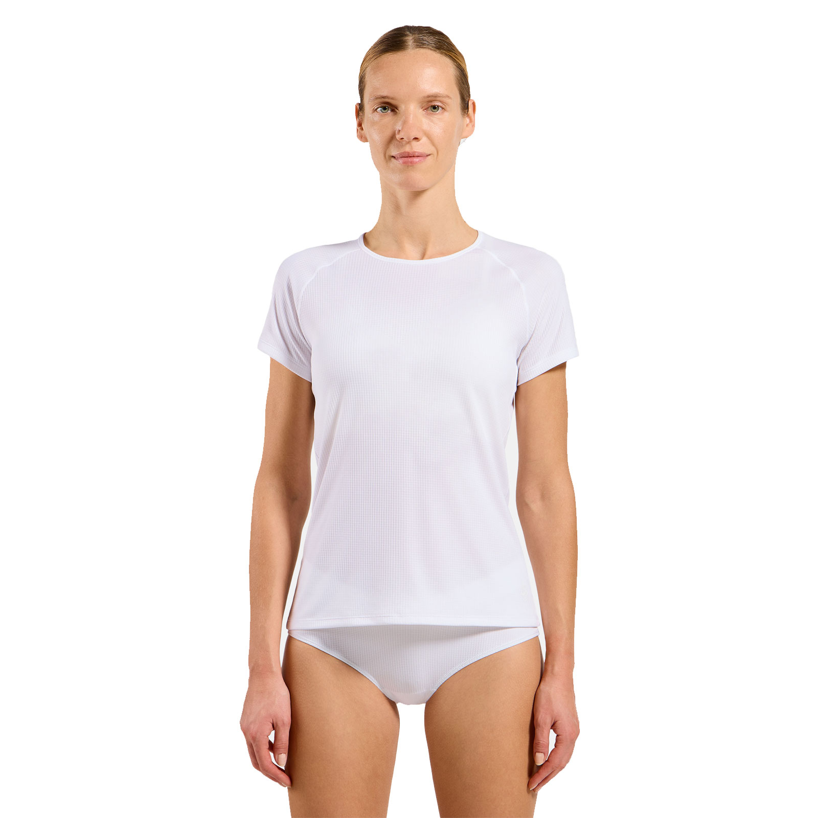 Odlo Damen Weiss Active Light Base Layer T-Shirt Für - Wandern, Training - L - Bild 4