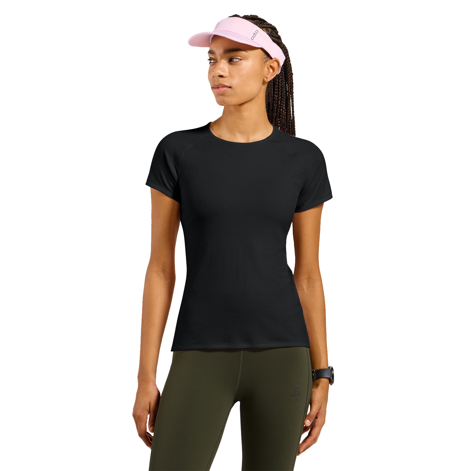 Odlo Damen Schwarz Active Light Base Layer T-Shirt Für - Wandern, Training - S - Bild 3