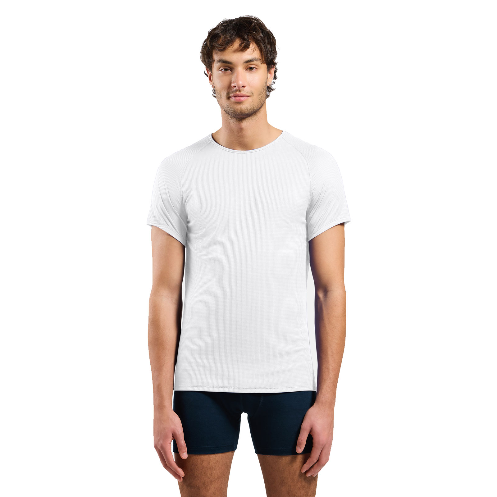 Odlo Herren Weiß Funktionsshirt "Bl Top Crew Neck S/S-Active Light", Gr. S, Obermaterial: 100% Polyester, Normal, Rundhals, Shirts Funktionsshirt... - Bild 3