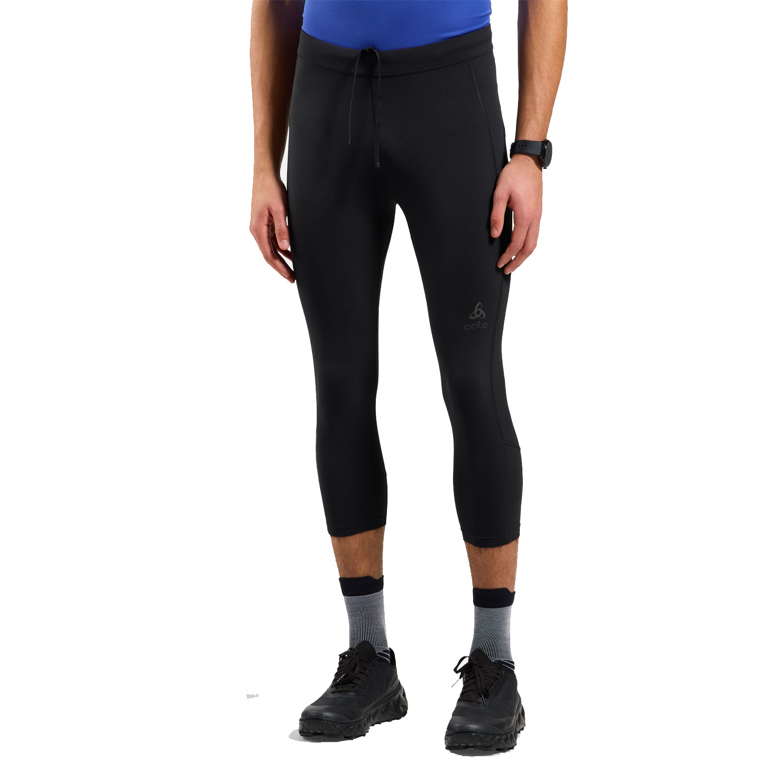 Odlo Herren Schwarz Essential Lauftights - Größe Mittel - Bild 4